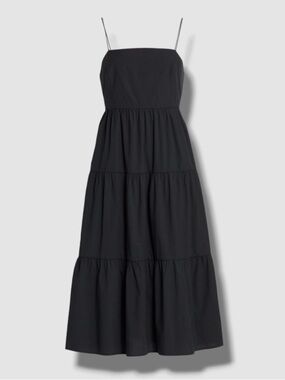 Rails Leni Black Tiered Midi Dress